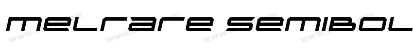 Melrare SemiBold字体转换